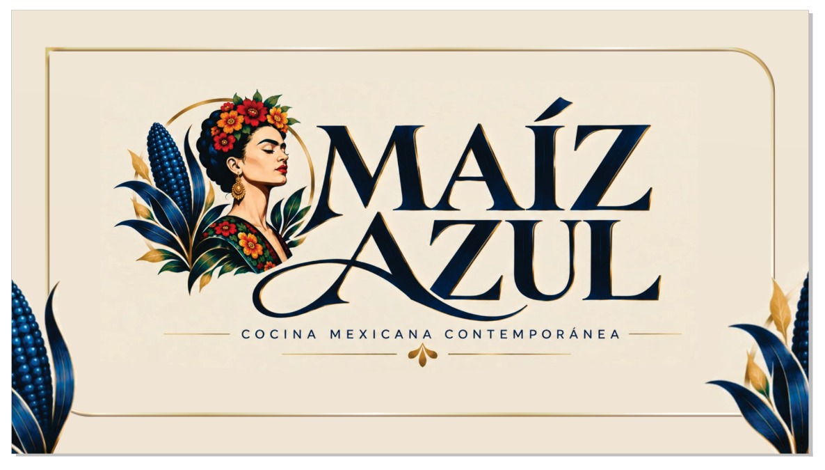 Logotipo oficial Maíz Azul Cocina Mexicana Contemporánea